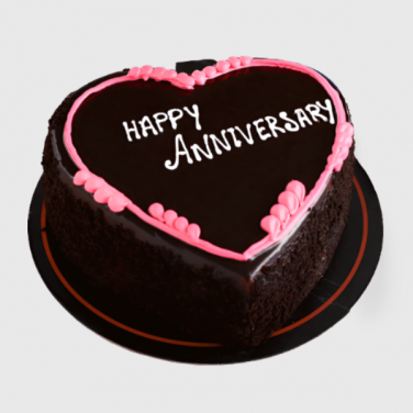 anniversary heart cake