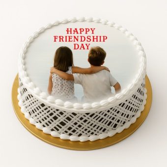 friendship day photo cake