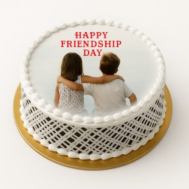 friendship day photo cake