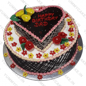 Lovely Heart Shape Cake