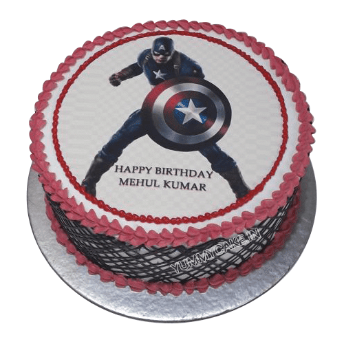 captain america birthday cake online