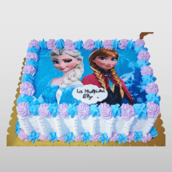 elsa and anna birthday cake photo