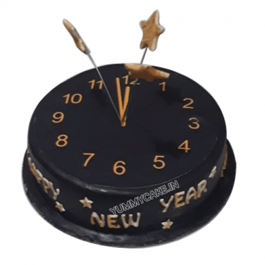 New Year Watch Photo Cake