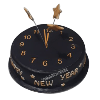 new year countdown clock cake