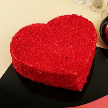 red velvet heart cake online