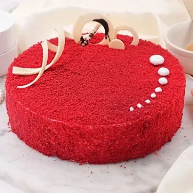 round red velvet cake