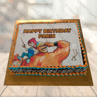 Chacha Chaudhary Theme Cake