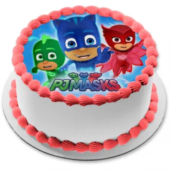 pj masks cake photo for birthday