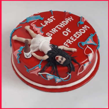 Last birthday of freedom cake