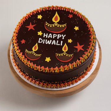 Diwali Special Diya Cake