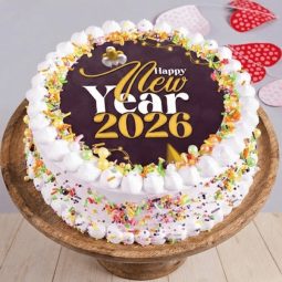 midnight confetti cake for new year