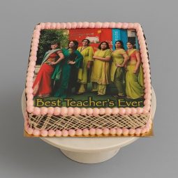 Online Teachers Day Gift Photo Cake