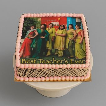 Online Teachers Day Gift Photo Cake