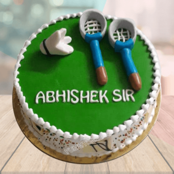 badminton theme cake