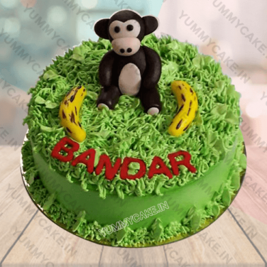 monkey-theme-cake
