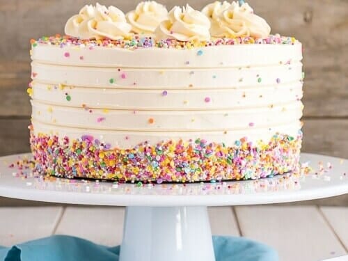 vanilla cake for birthday
