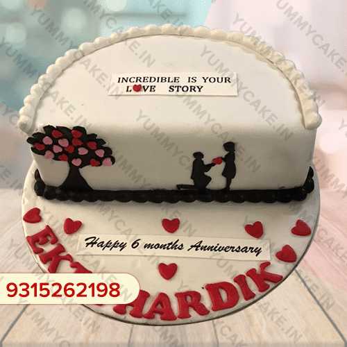 Happy 25th Wedding Anniversary Cake With Photo Frame-sonthuy.vn