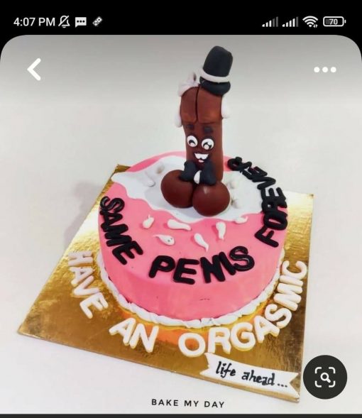 penis adult cake for bride