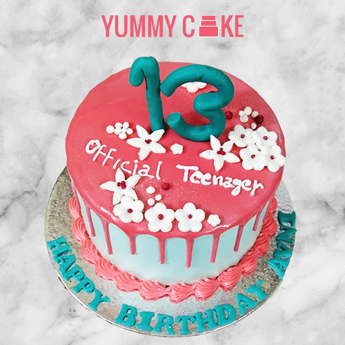 13th Birthday Cake for Girl