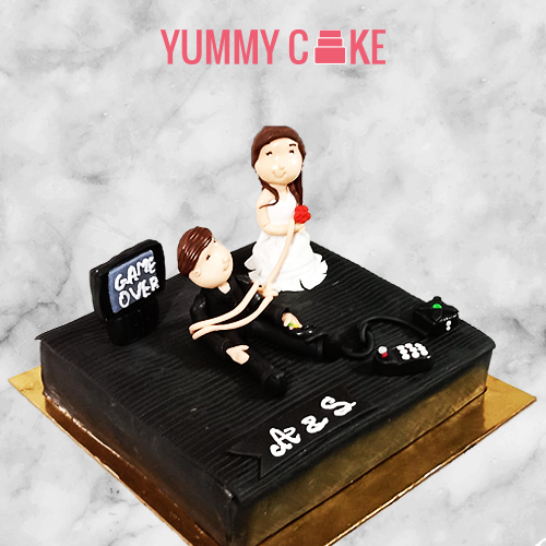 Bachelor Party Couple Theme Cake