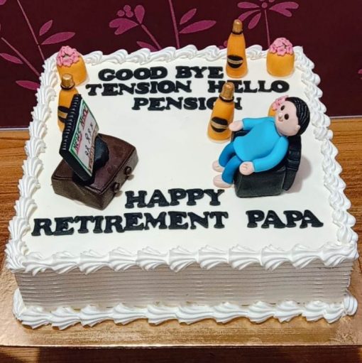 retirement cake for dad yummycake