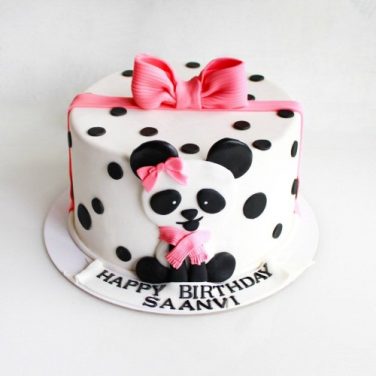 baby panda birthday cake