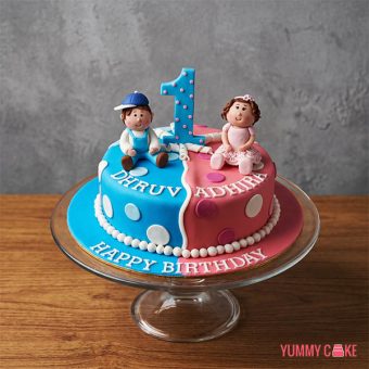 Cake for Twins Birthday