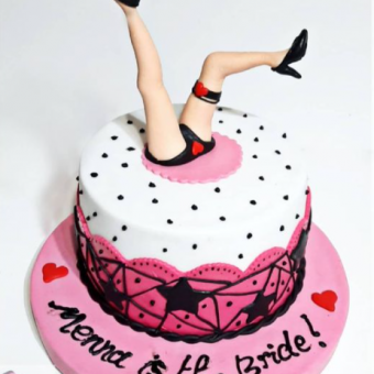 funny cake for bride