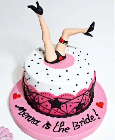 funny cake for bride