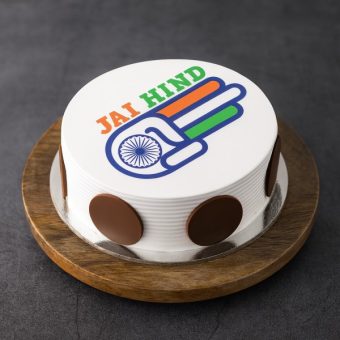 jai hind cake for independence day and republic day celebration