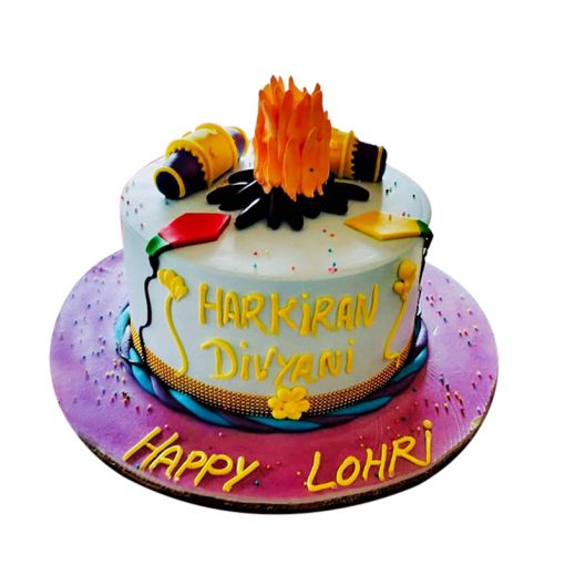 Happy Lohri Cake