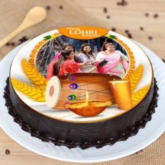 lohri photo cake