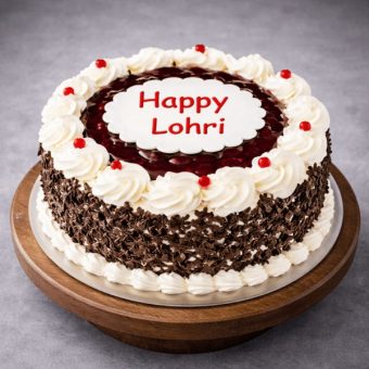 lohri special black forest cake