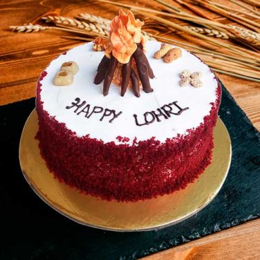 lohri special red velvet cake