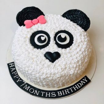 panda cream cake