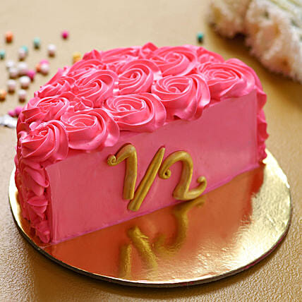 Pink Chocolate Half Cake