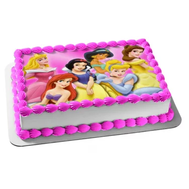 princess birthday photo cake