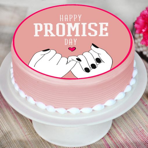promise day photo cake