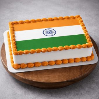 tricolor republic day cake