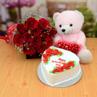 valentine day cake combo