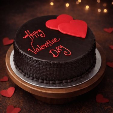 valentine truffle cake