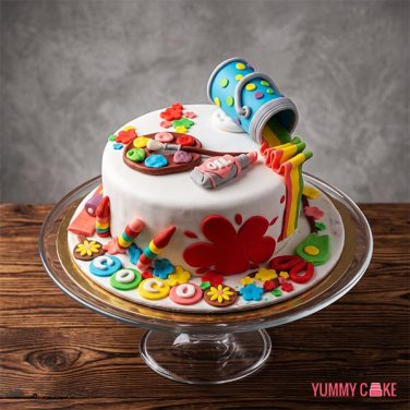 Art Theme Cake