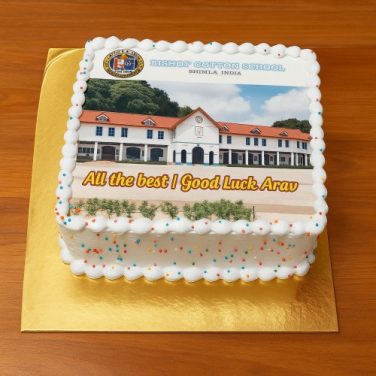 School Photo Print Cake