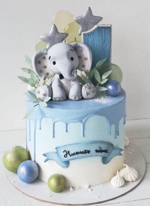 Elephant Theme Cake