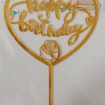 heart shape birthday topper