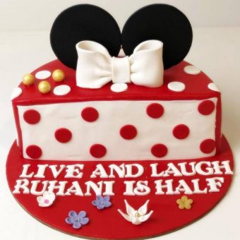 mickey mouse half cake