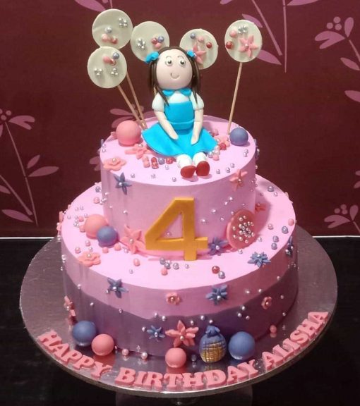 2 tier 4th birthday cake