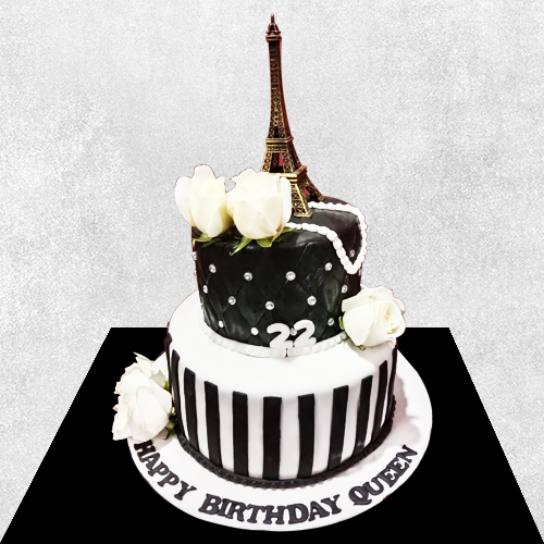 eiffel tower birthday cake