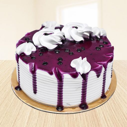 Floral Blueberry Cake