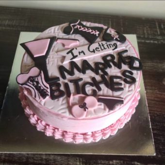 getting married bitches cake